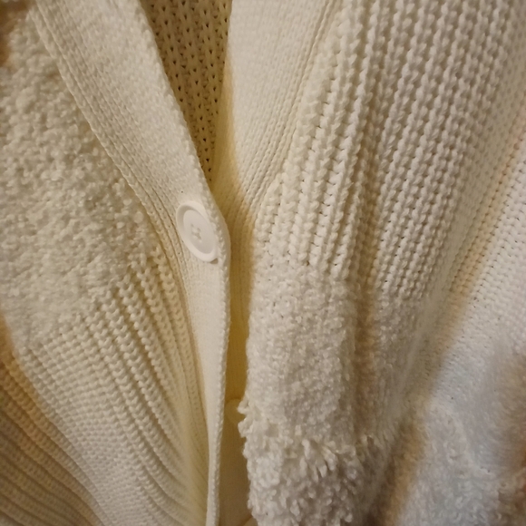 Simply Vera By Vera Wang Tunic Length Open Front Sweater XL - Picture 3 of 5